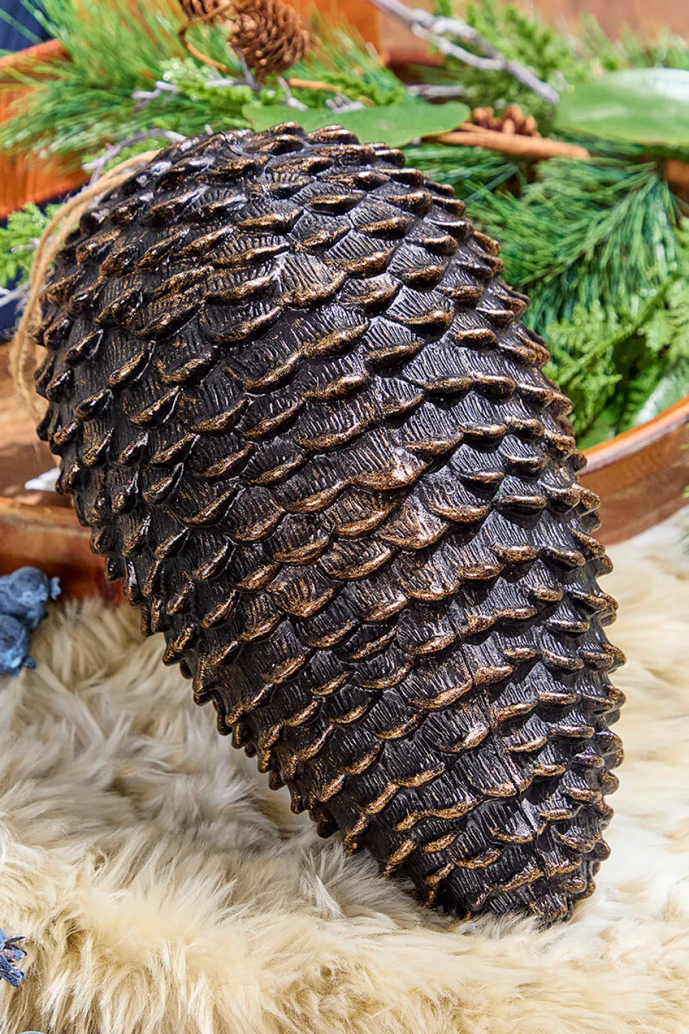 12" Pinecone Ornament