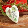 5.5" Pine Heart Ornament