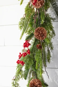 48" Pine Juniper Berry Garland