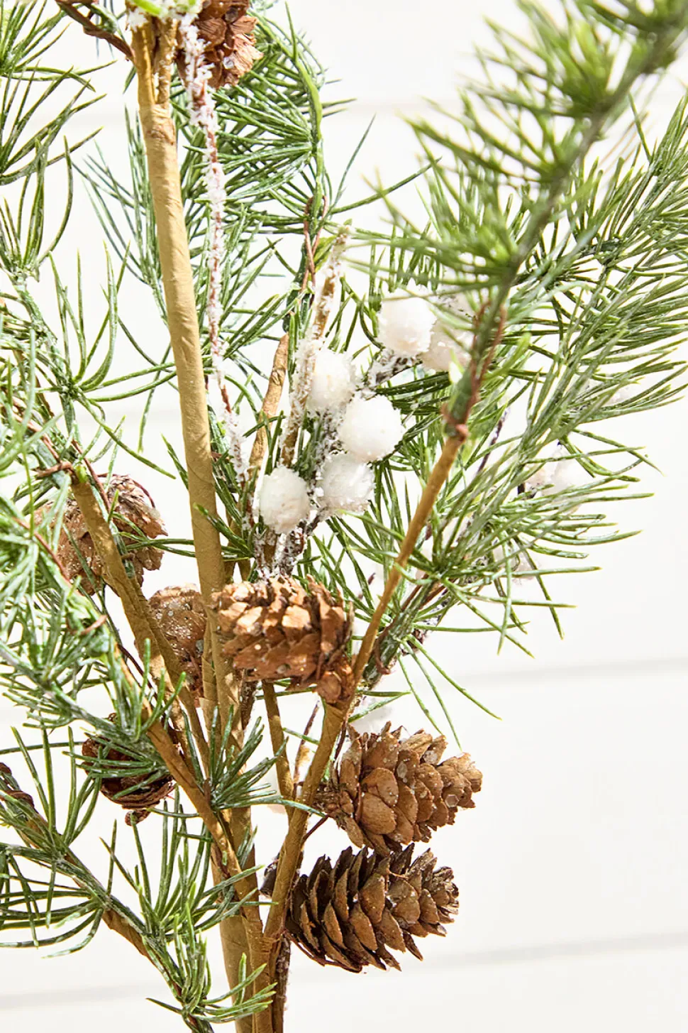 30" Pine Leaf Berry Spray