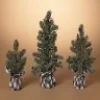 Pine Tree With Plaid Fabric - Large