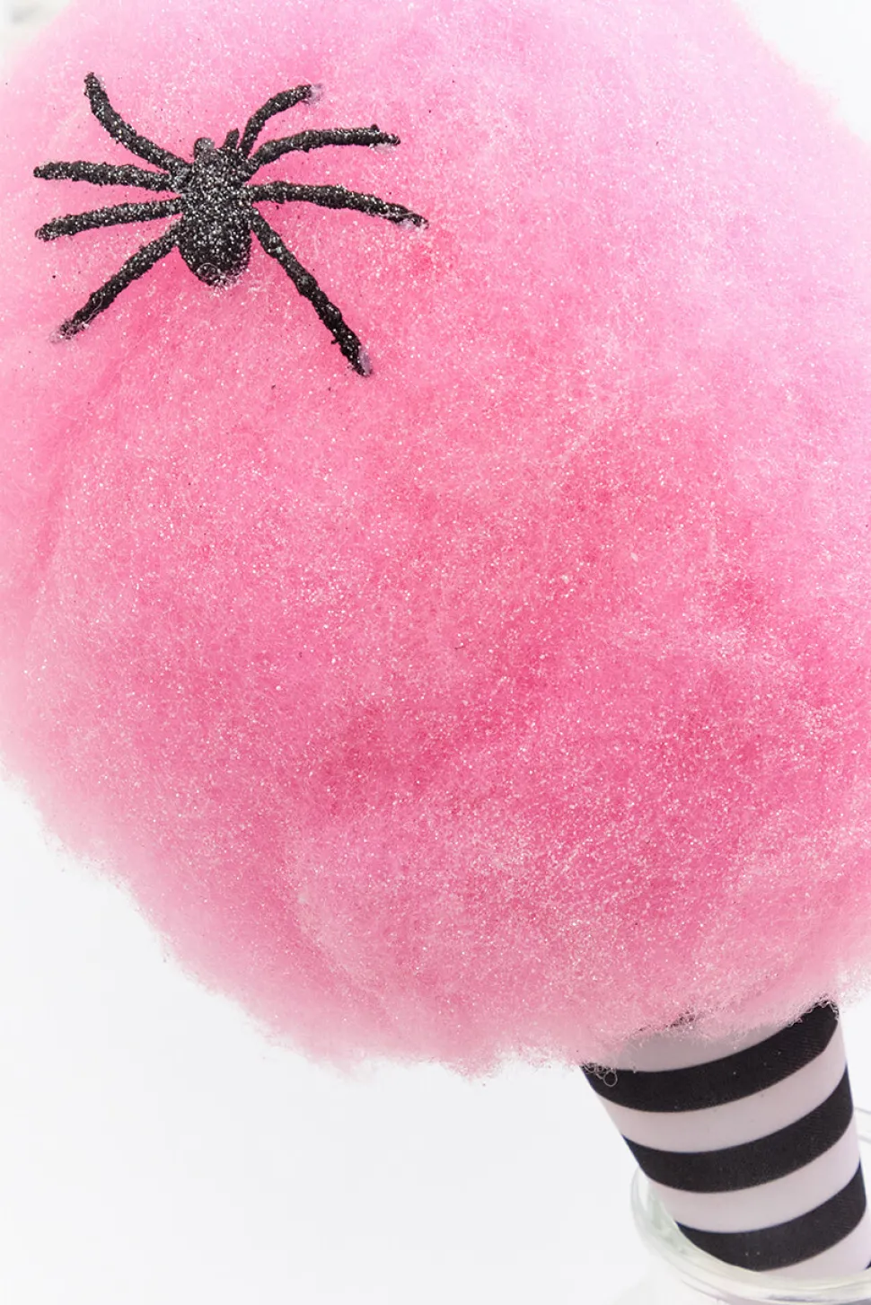 14" Pink Glitter Cotton Candy Halloween Ornament