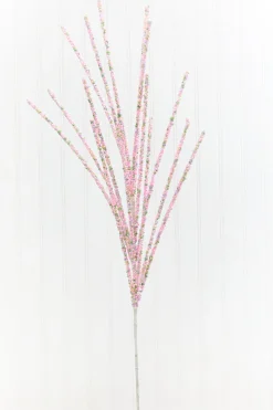 30" Pink Grass Spray