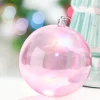 4" Pink Iridescent Ball Ornament