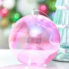 6" Pink Iridescent Ball Ornament