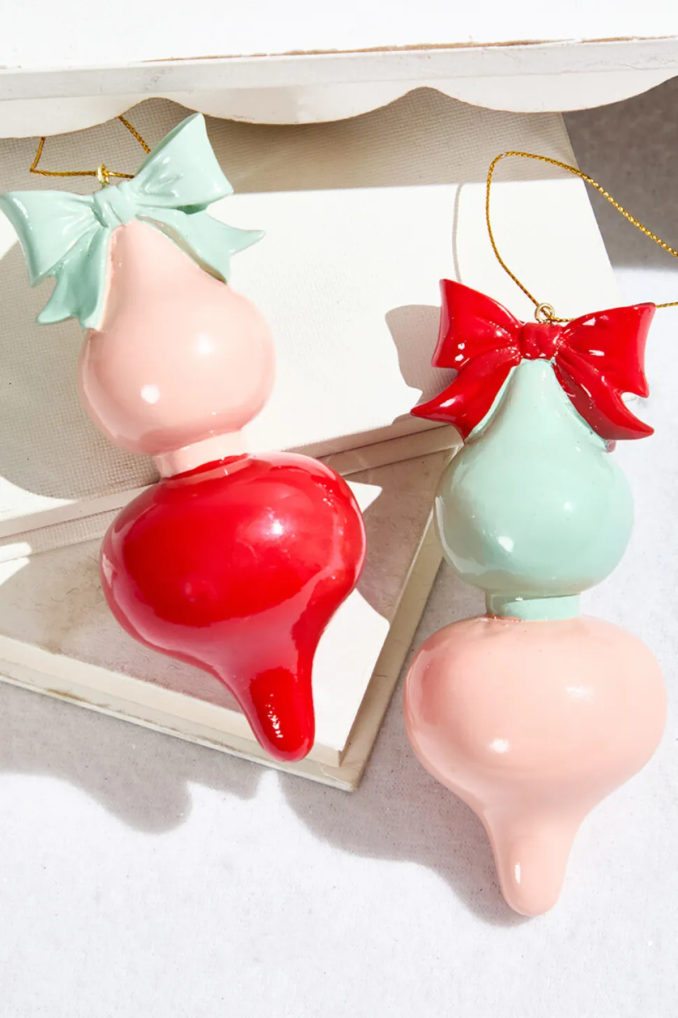 5.25" Pink Pop Finial Ornament