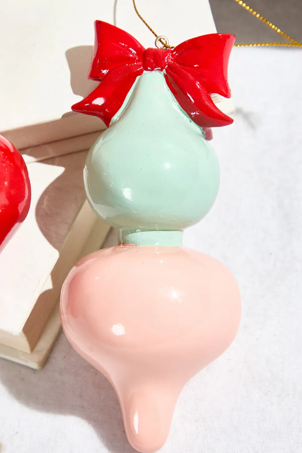 5.25" Pink Pop Finial Ornament