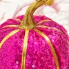 10" Pink Sequin Pumpkin
