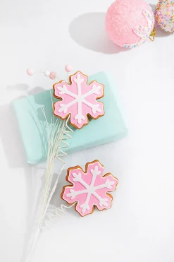 28” Pink Snowflake Cookie Spray