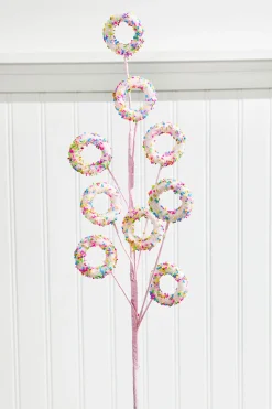 24” Pink Sprinkle Donut Spray