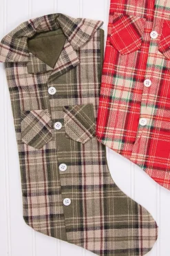 20” Plaid Lumberjack Shirt Stocking
