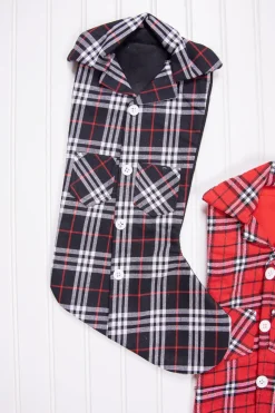 20” Plaid Lumberjack Shirt Stocking