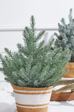 18” Plastic Tree in Basket