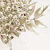 14" Platinum Berry Bunch Metallic Stem