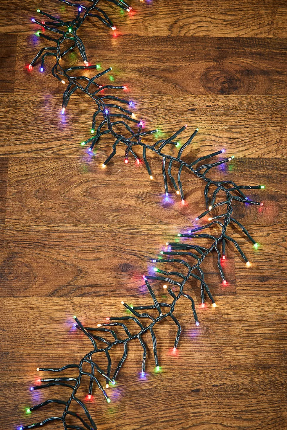 12.5' Platinum Elite Cluster Lights - 380L Multi (Green Cord)
