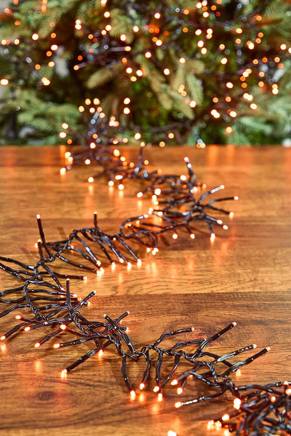 12.5' Platinum Elite Cluster Lights - 380L Orange (Black Cord)