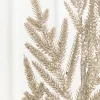 33" Platinum Glitter Fern Spray