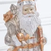 19.75” Platinum Gold Santa with Bag