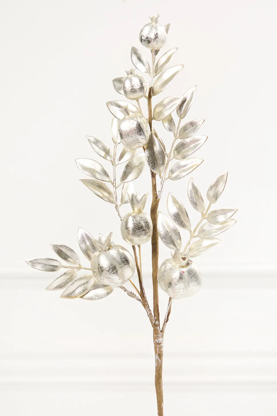 26" Platinum Metallic Pomegranate Stem