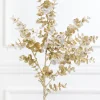 26" Platinum Snowy Boxwood Spray