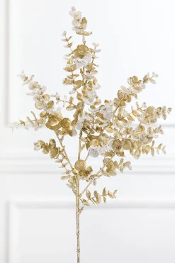 26" Platinum Snowy Boxwood Spray