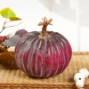 6" Plum Harvest Vine Pumpkin