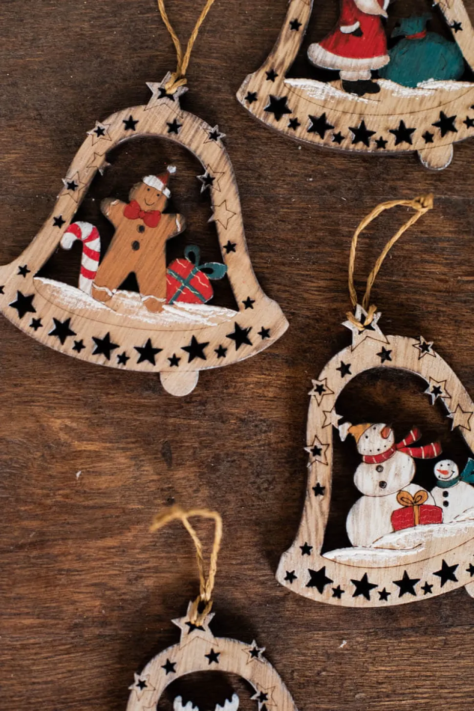4" Plywood Bell Ornament