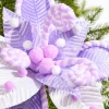 22" Poinsettia Stem - Lavender White