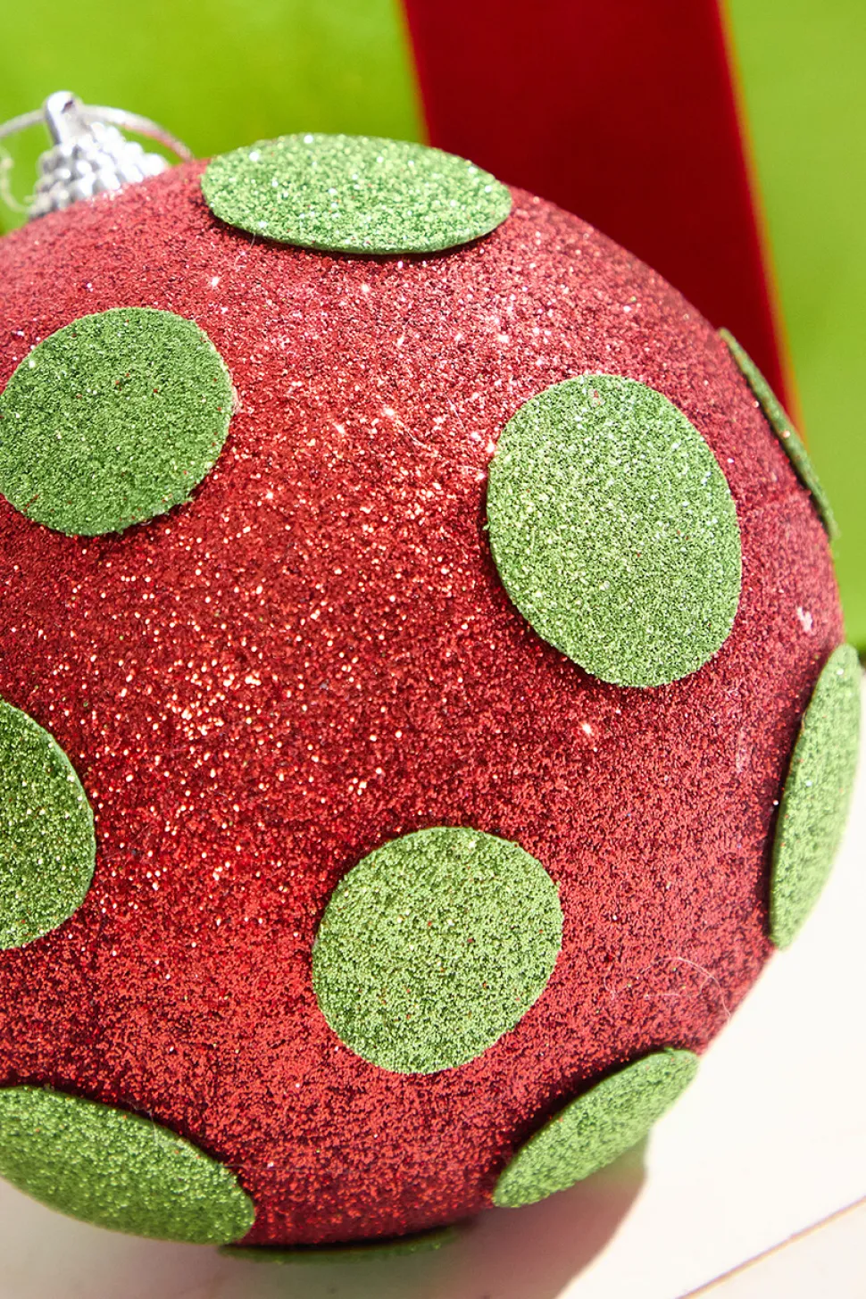 5" Polka Dot Ball Ornament