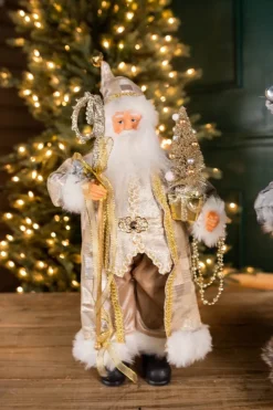 18” Polyester Holiday Santa