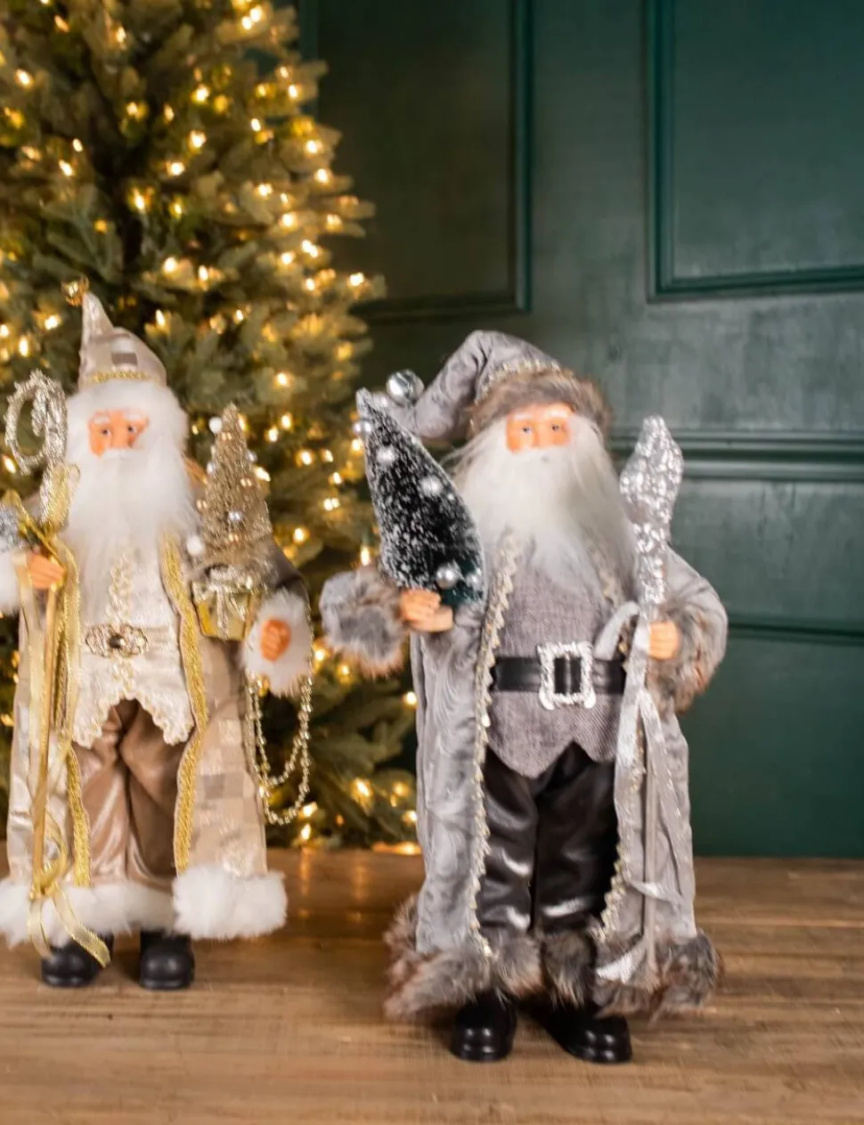 18” Polyester Holiday Santa