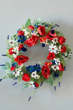 22" Poppy Berry Wreath