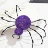 16" Purple Frizzy Spider