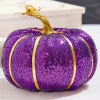 7" Purple Sequin Pumpkin