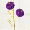 24" Purple Sequin Pumpkin Spray