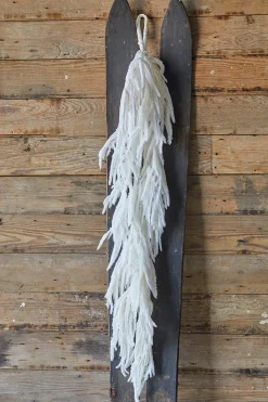 48” Real Touch Flocked White Norfolk Garland