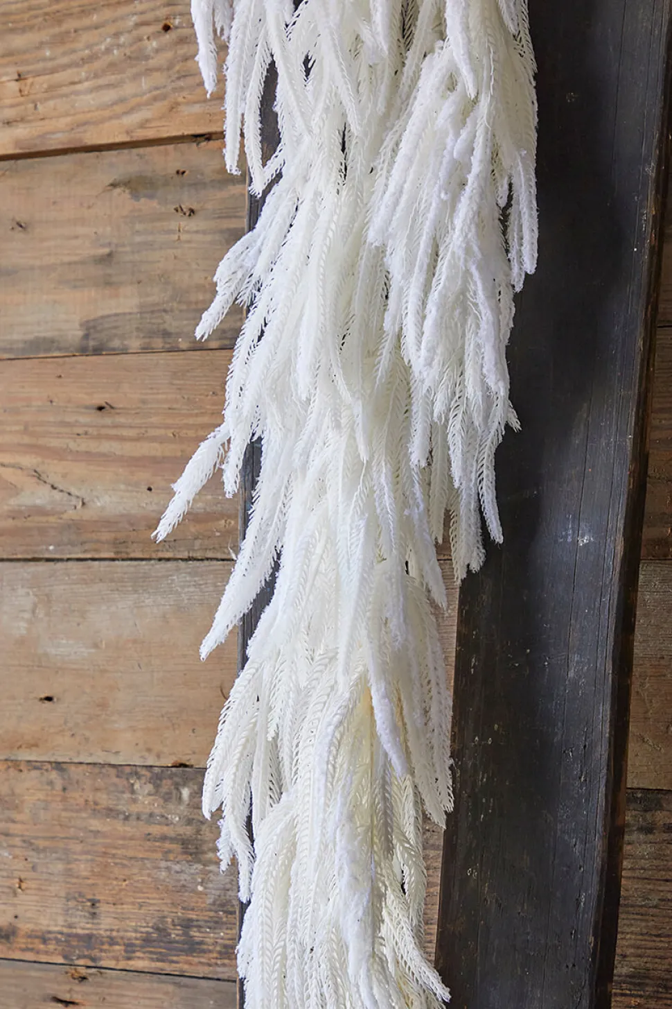 48” Real Touch Flocked White Norfolk Garland