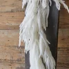 120” Real Touch Flocked White Norfolk Pine Garland