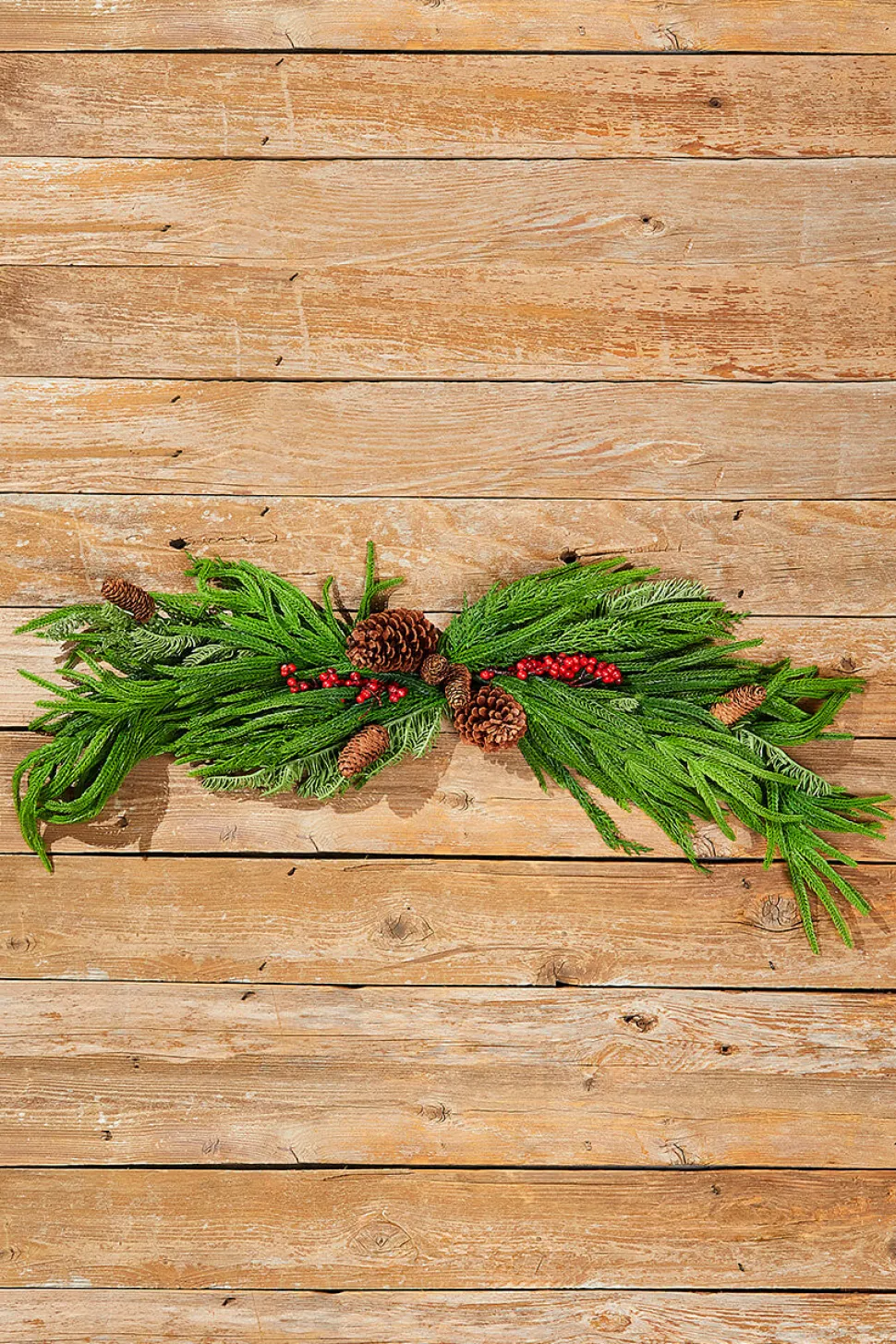 36” Real Touch Mixed Evergreen Berry Swag
