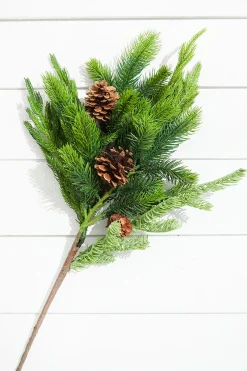 24” Real Touch Norfolk Spruce Juniper Spray