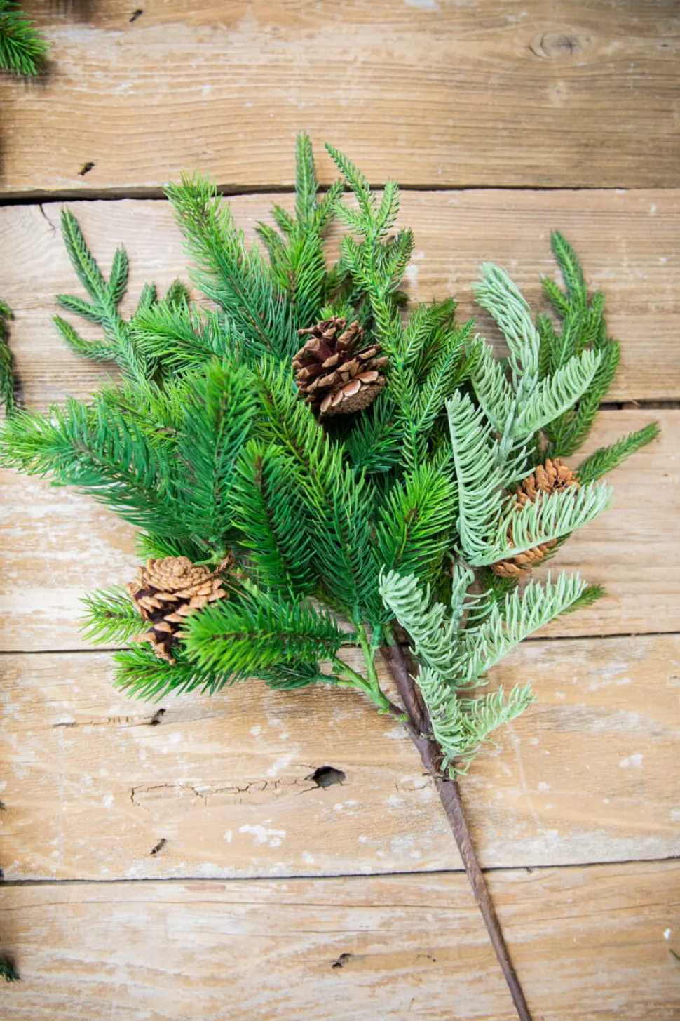 24” Real Touch Norfolk Spruce Juniper Spray