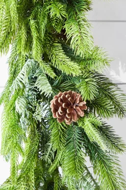 72” Real Touch Norfolk Spruce/Juniper Garland