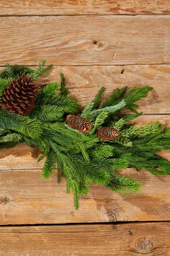 42” Real Touch Norfolk / Spruce / Juniper Swag