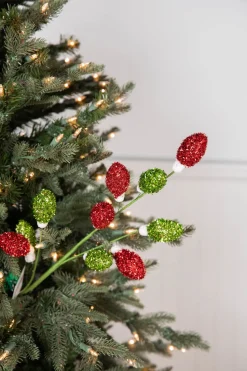 28” Red and Green Lightbulb Stem