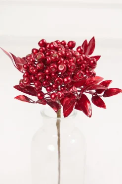 14" Red Berry Bunch Metallic