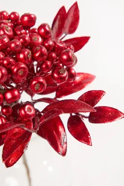 14" Red Berry Bunch Metallic