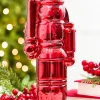 12" Red Glass Nutcracker