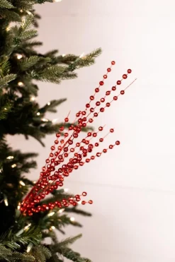 33” Red Glitter Ball Spray