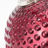 5" Red Hobnail Glass Ornament