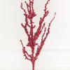 32" Red Iced Sequin Bead Spray